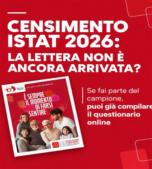 Censimento Istat - In ritardo la consegna delle lettere