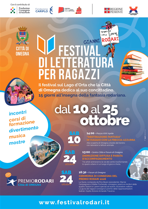 Tutto pronto per il Festival di Letteratura per ragazzi "Gianni Rodari".